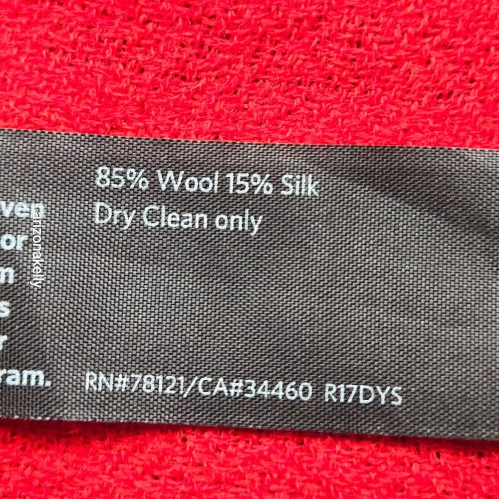 Eileen Fisher Wool & SIlk Lightweight Scarf Red, Burgundy, Purple